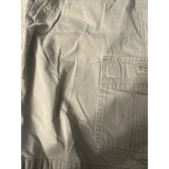 Wrangler Cargo Shorts Mens 34 60BPWGR Khaki Ripstop Outdoor Hiking - Picture 6 of 14
